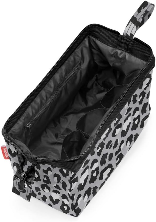 reisenthel travelcosmetic Strong Robust and Practical Travel Cosmetic Bag, Hand Strap, Water-Repellent Material, Glossy Dots Black, Einheitsgröße, Casual