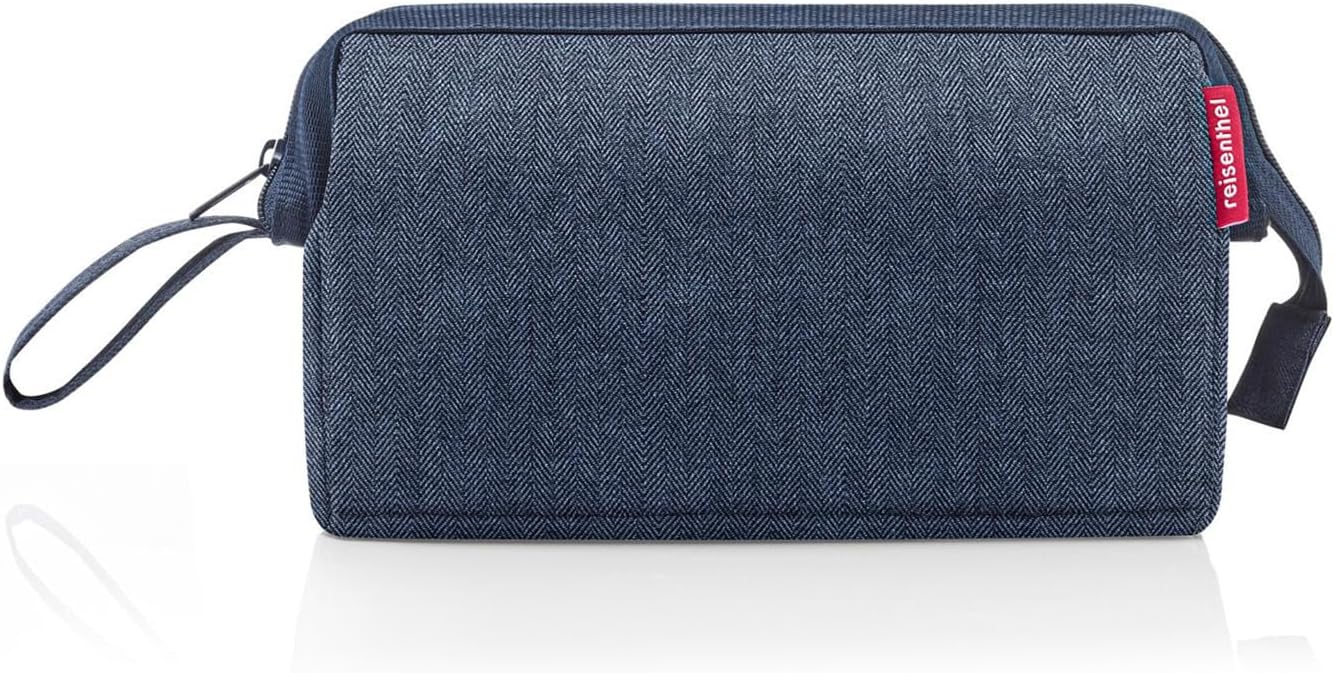 reisenthel travelcosmetic Strong Robust and Practical Travel Cosmetic Bag, Hand Strap, Water-Repellent Material, Glossy Dots Black, Einheitsgröße, Casual