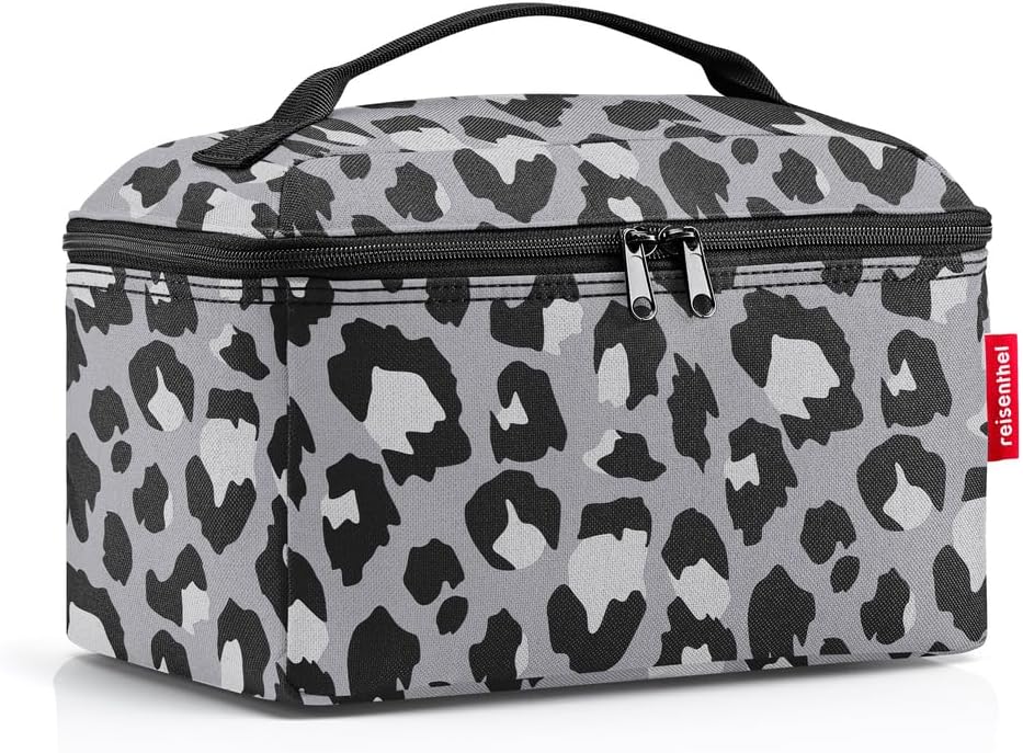 reisenthel beautycase glossy dots black - square toiletry bag, luggage organizer, cosmetic bag