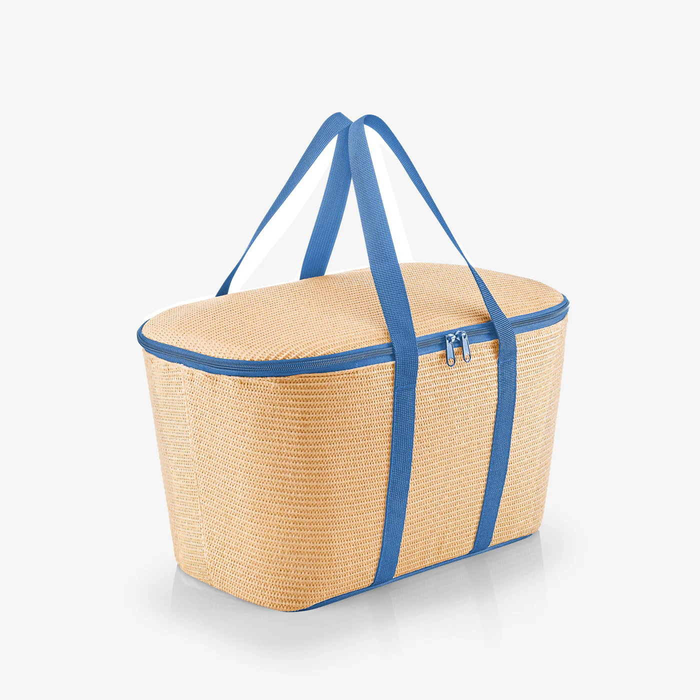coolerbag raffia blue