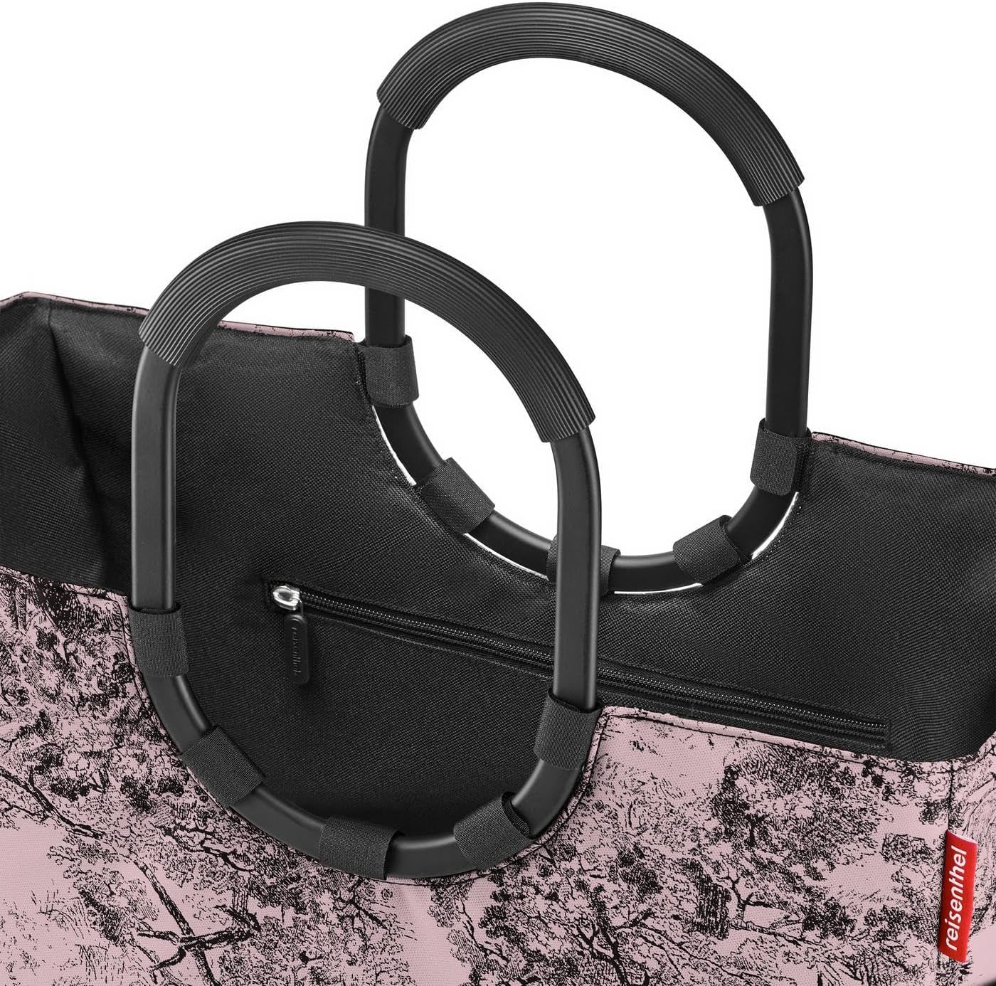 reisenthel Loopshopper L - Sturdy Bag with Practical Compartments Made from Recycled PET Bottles - Charming and Water-Repellent Design Gold, Mesh black., L