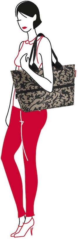 reisenthel shopper e1 - Large capacity and expandable bag made of water repellent and recycled polyester fabric