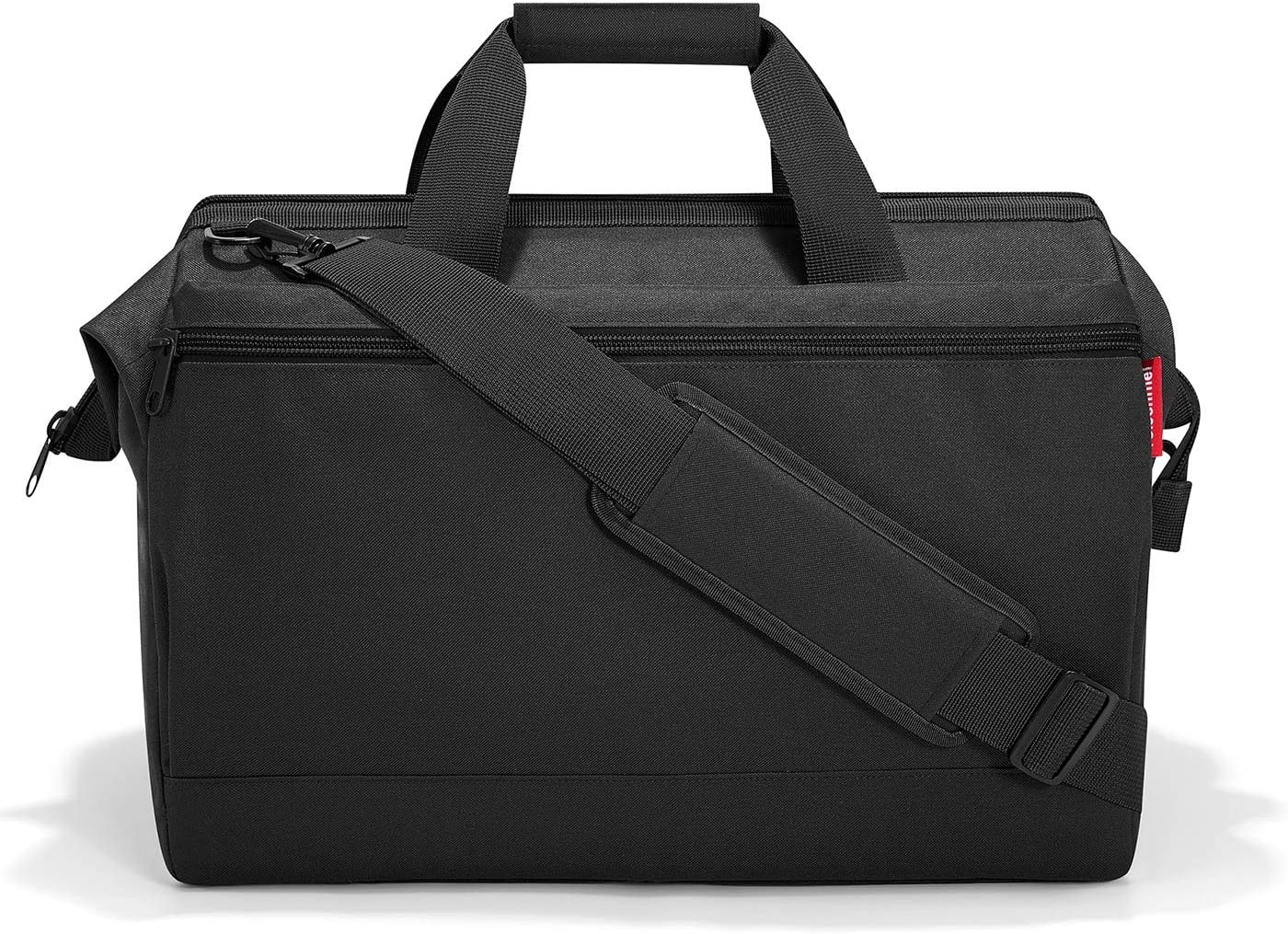 reisenthel Allrounder L Pocket Large Weekender Bag, Versatile 8-Pocket Padded Duffel, Black