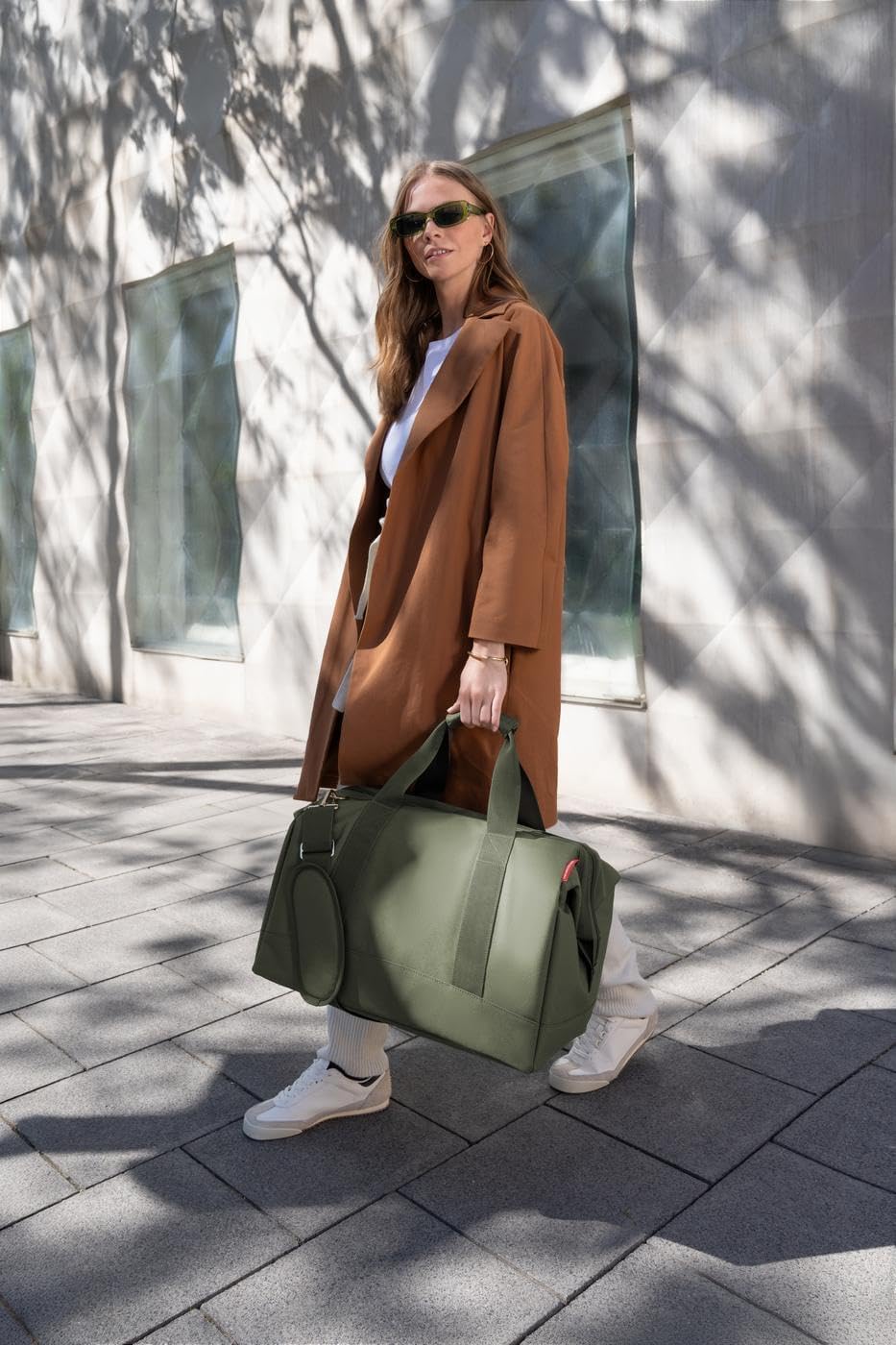 reisenthel Allrounder L - Versatile Doctor's Bag for Travel, Work or Leisure - With Functional Stylish Design, Herringbone Mocha, One Size, Modern