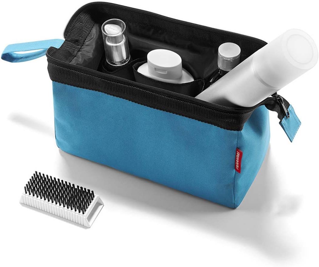 reisenthel travelcosmetic Strong Robust and Practical Travel Cosmetic Bag, Hand Strap, Water-Repellent Material, Glossy Dots Black, Einheitsgröße, Casual