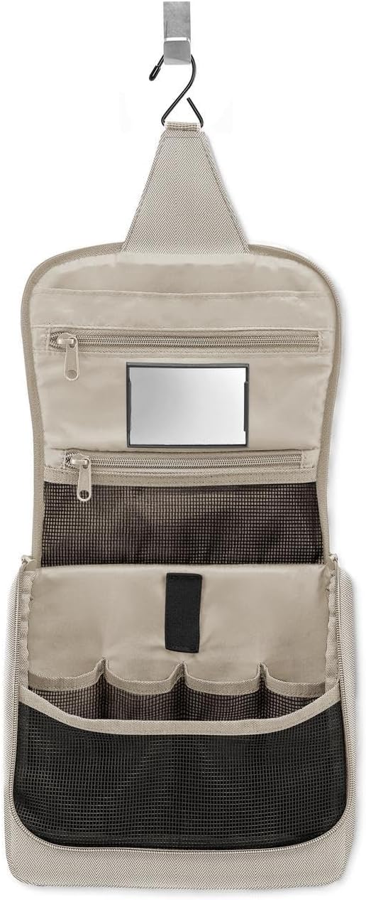 Reisenthel WH6049 TOILETBAG HERRINGBONE SAND Gym Bag Women's HERRINGBONE SAND Size Unica, Herringbone Sand, One Size, Sport