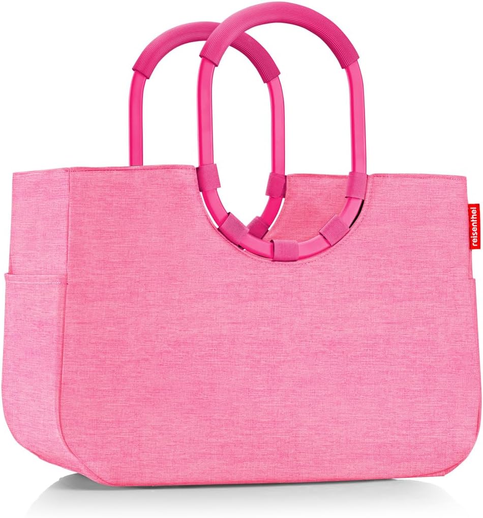 reisenthel Loopshopper L - Sturdy Bag with Practical Compartments Made from Recycled PET Bottles - Charming and Water-Repellent Design Gold, Mesh black., L