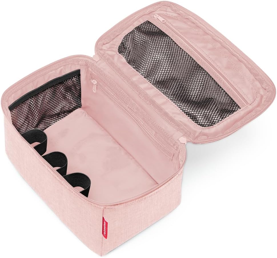 reisenthel beautycase glossy dots black - square toiletry bag, luggage organizer, cosmetic bag