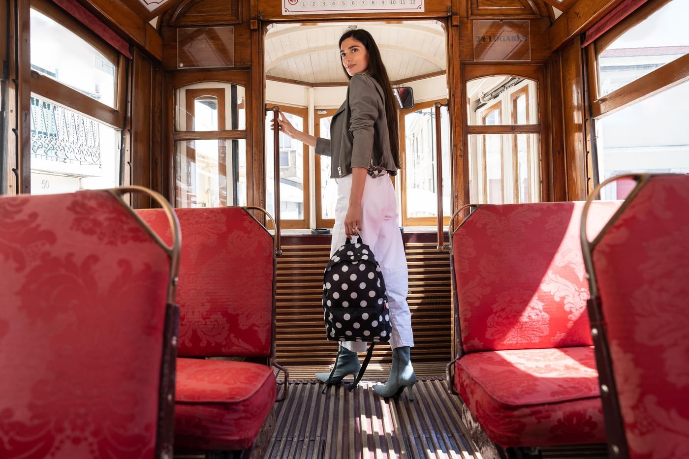 Reisenthel Casual Daypack Mini Maxi Rucksack, Dots White, One Size, Sport