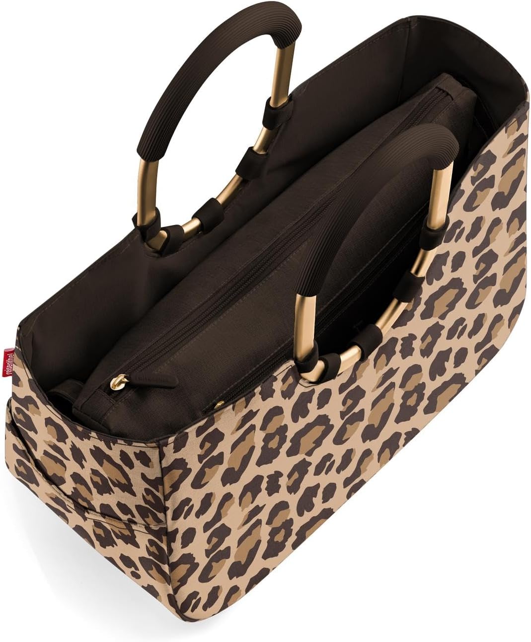 reisenthel Loopshopper M - Sturdy Bag with Practical Compartments Made from Recycled PET Bottles - Elegance When Shopping, Lots of Function Included, Teddy Sand, M