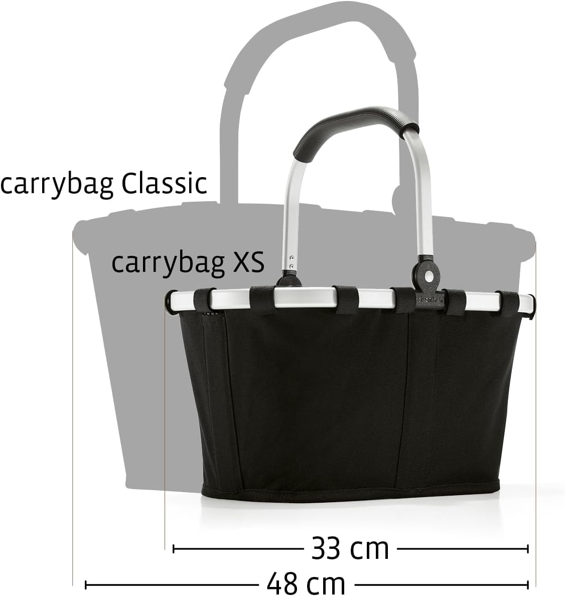 reisenthel carrybag XS – Sturdy shopping basket with plenty of storage space and practical inner pocket - Elegant and water-repellent design