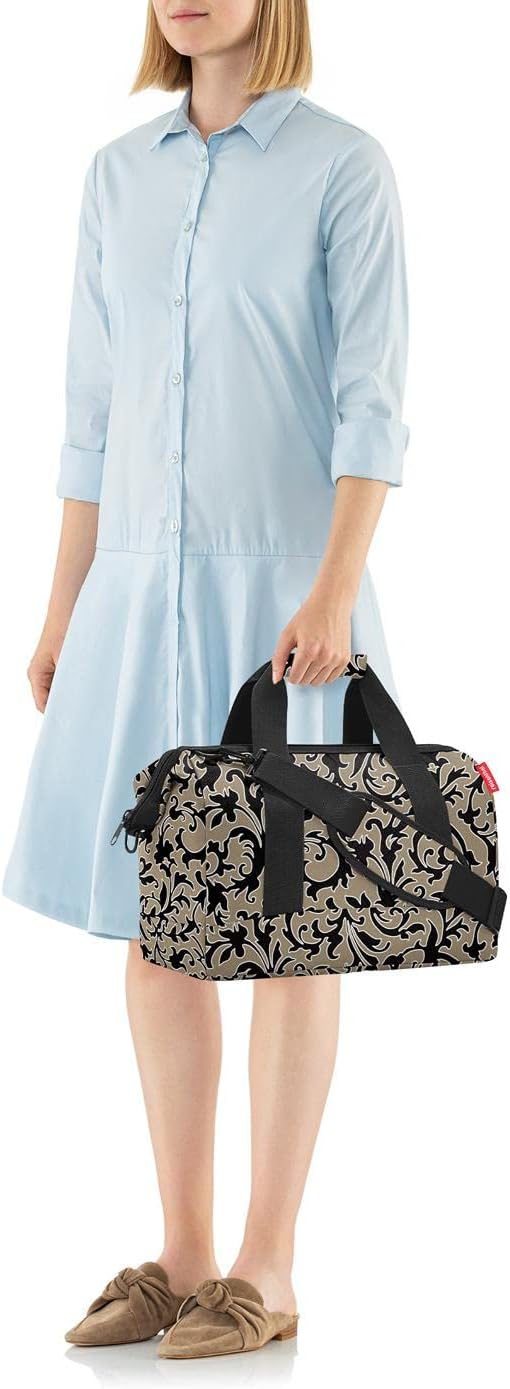 reisenthel allrounder M - Versatile Doctor's Bag for Travel, Work or Leisure - With Functional Stylish Design, Rhombus Black, M, travel bag