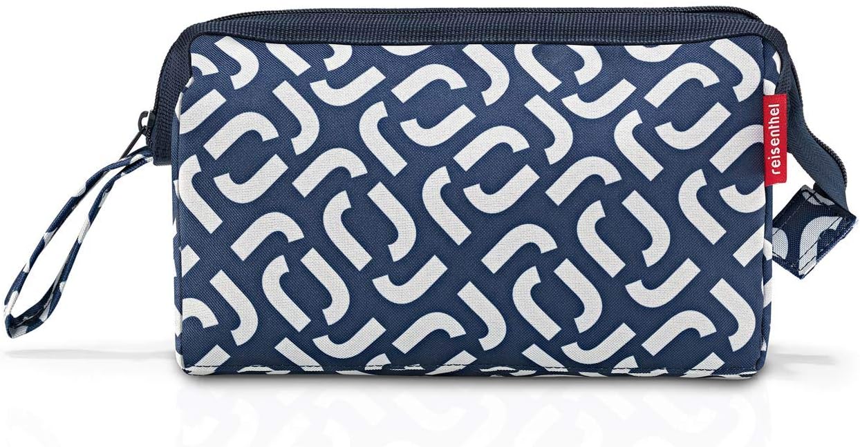 reisenthel Travelcosmetic Toiletries Bag, Structured Pouch with Wristlet, Signature Navy