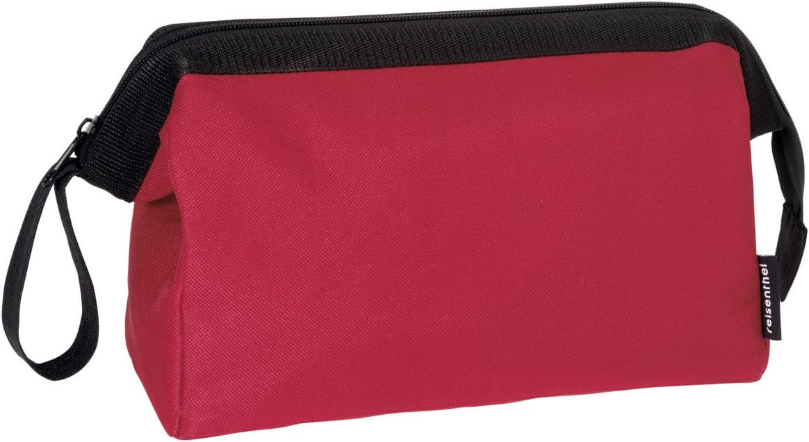reisenthel travelcosmetic Strong Robust and Practical Travel Cosmetic Bag, Hand Strap, Water-Repellent Material, Glossy Dots Black, Einheitsgröße, Casual