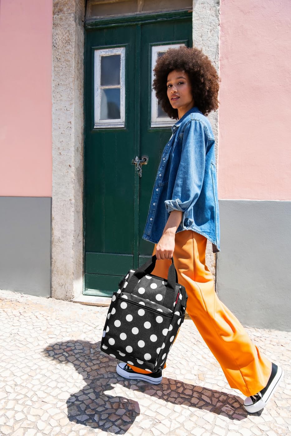 reisenthel Women's Allrounder R Gym Bag (Pack of 1), Dots White, One Size, Sport