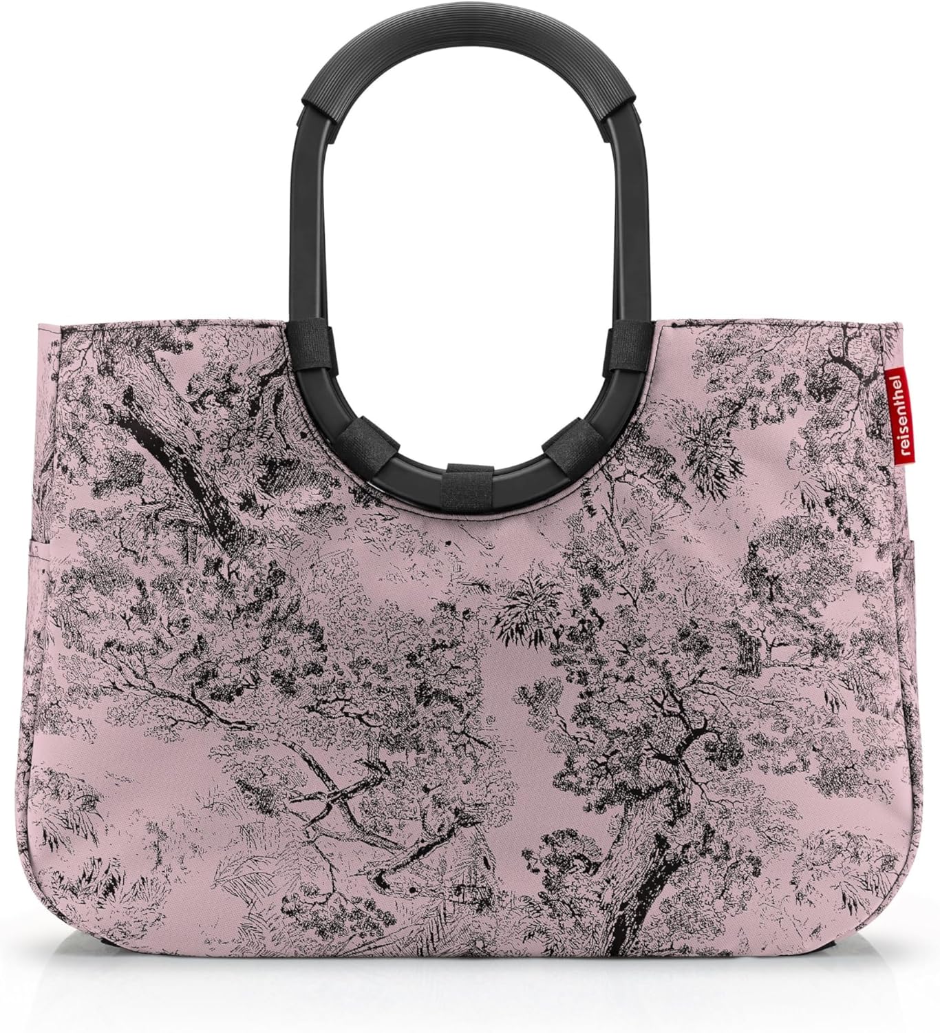 reisenthel Loopshopper L - Sturdy bag with practical compartments made from recycled PET bottles - charming and water-repellent design, Frame Metallic Dots Blue, L