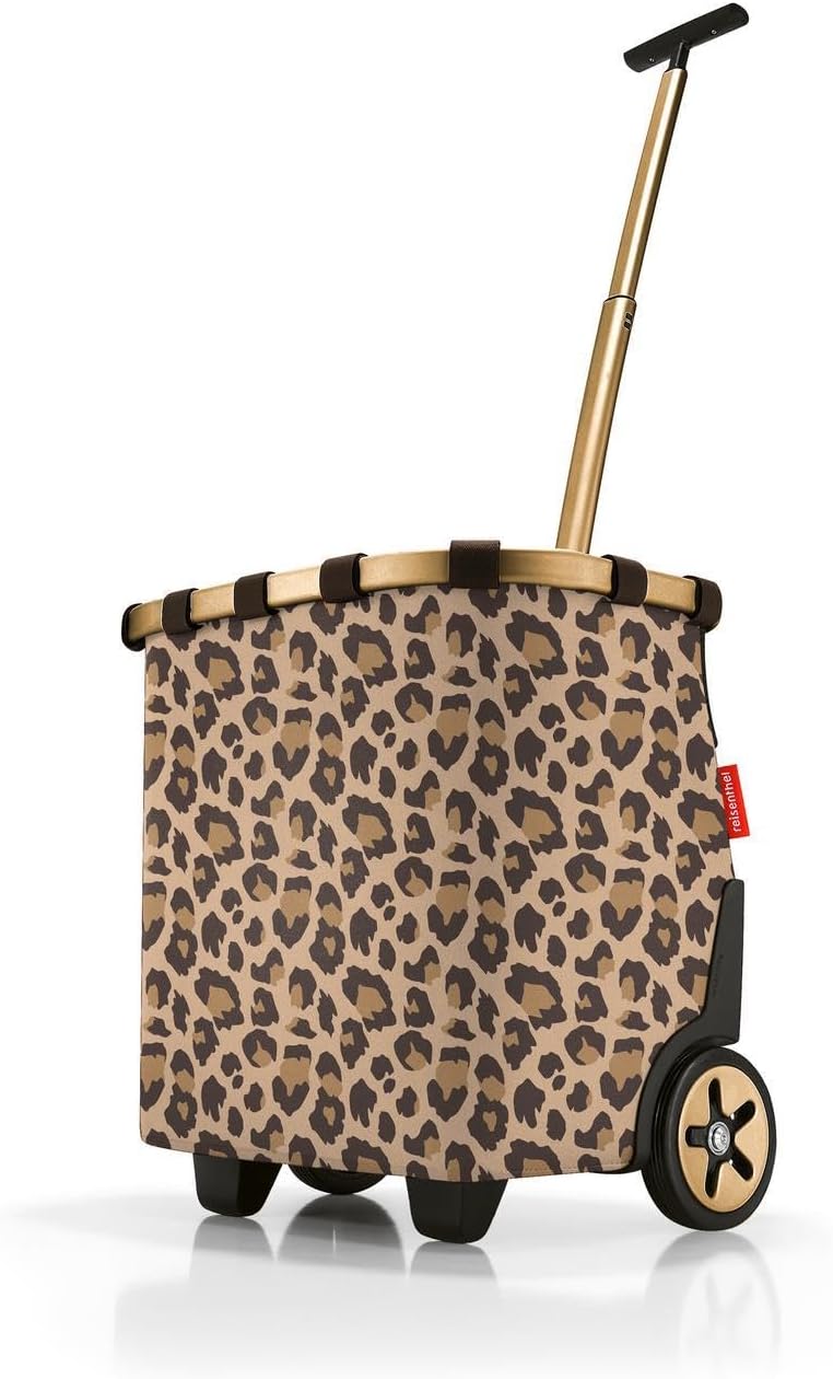 reisenthel carrycruiser Black Frame/Black - Portable Shopping Trolley with Sturdy Aluminum Frame, Shoulder Strap and Removable mesh Inner Bag -Water-Repellent