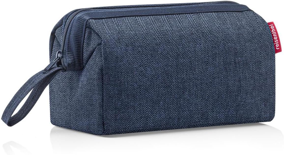 reisenthel travelcosmetic Strong Robust and Practical Travel Cosmetic Bag, Hand Strap, Water-Repellent Material, Glossy Dots Black, Einheitsgröße, Casual