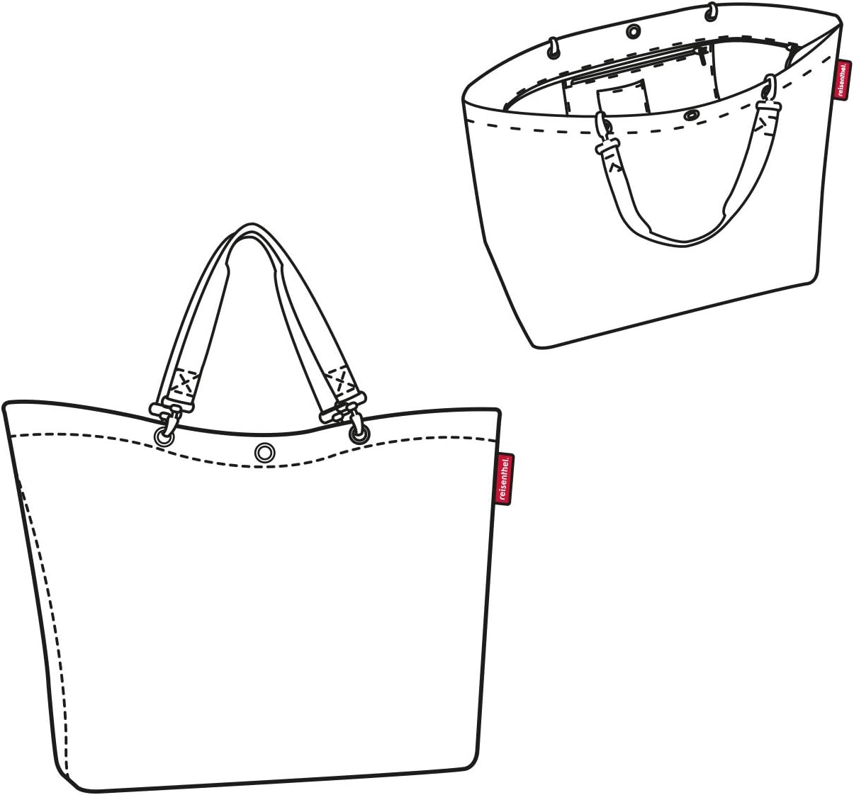 Reisenthel Canvas & Beach Tote Bag, Multicolour (Happy Flowers)