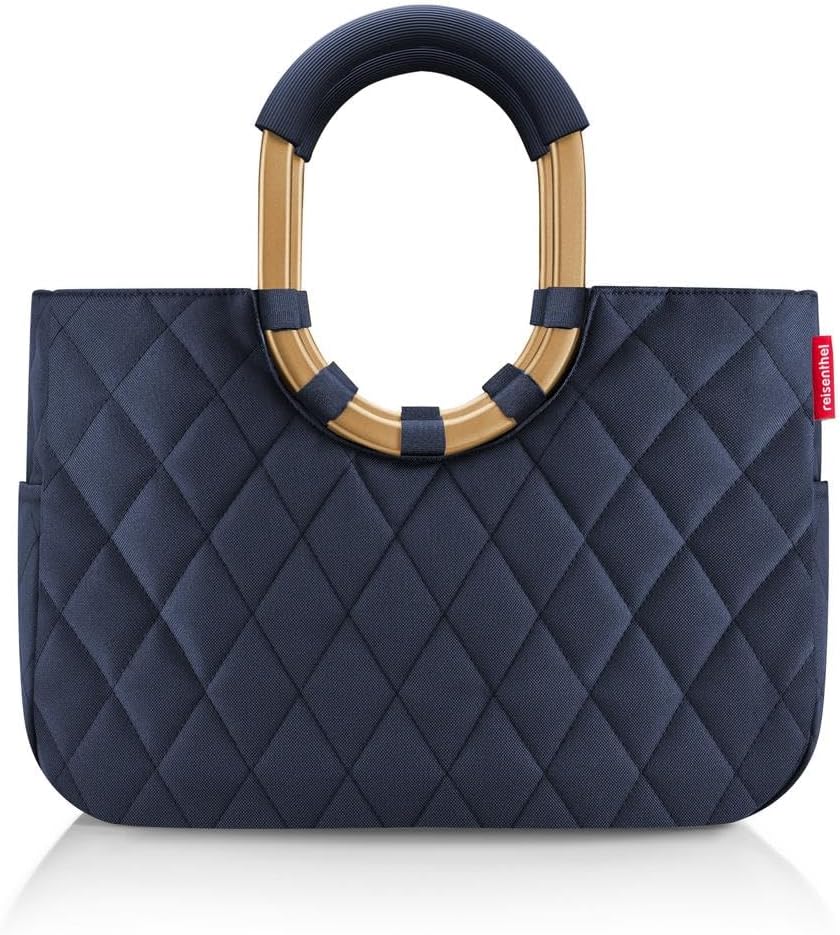 reisenthel Loopshopper M - Sturdy Bag with Practical Compartments Made from Recycled PET Bottles - Elegance When Shopping, Lots of Function Included, Teddy Sand, M