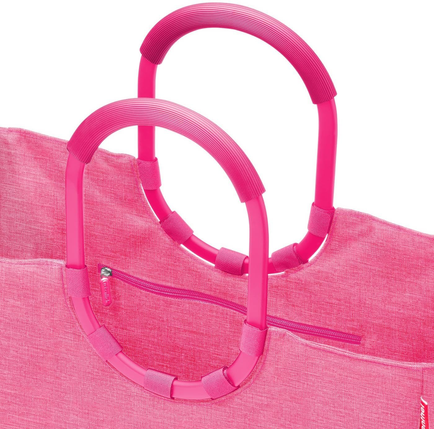 reisenthel Loopshopper L - Sturdy Bag with Practical Compartments Made from Recycled PET Bottles - Charming and Water-Repellent Design Gold, Mesh black., L