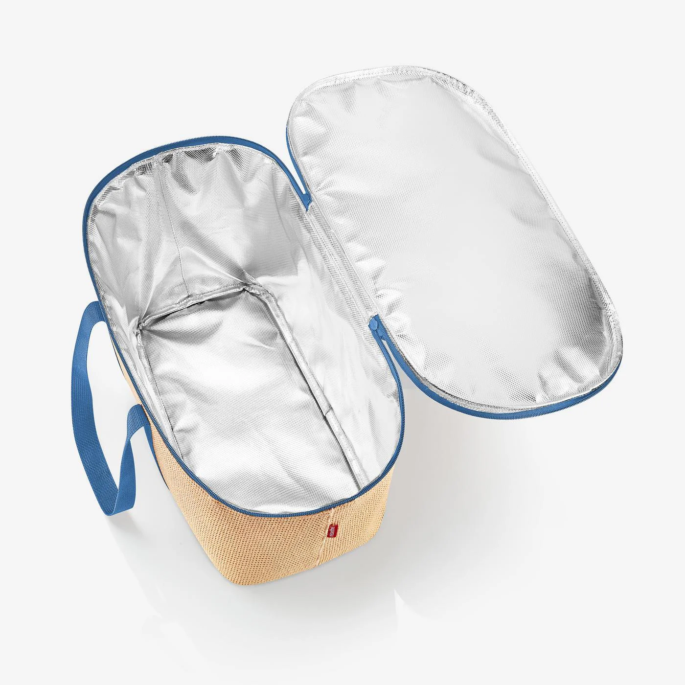 coolerbag raffia blue