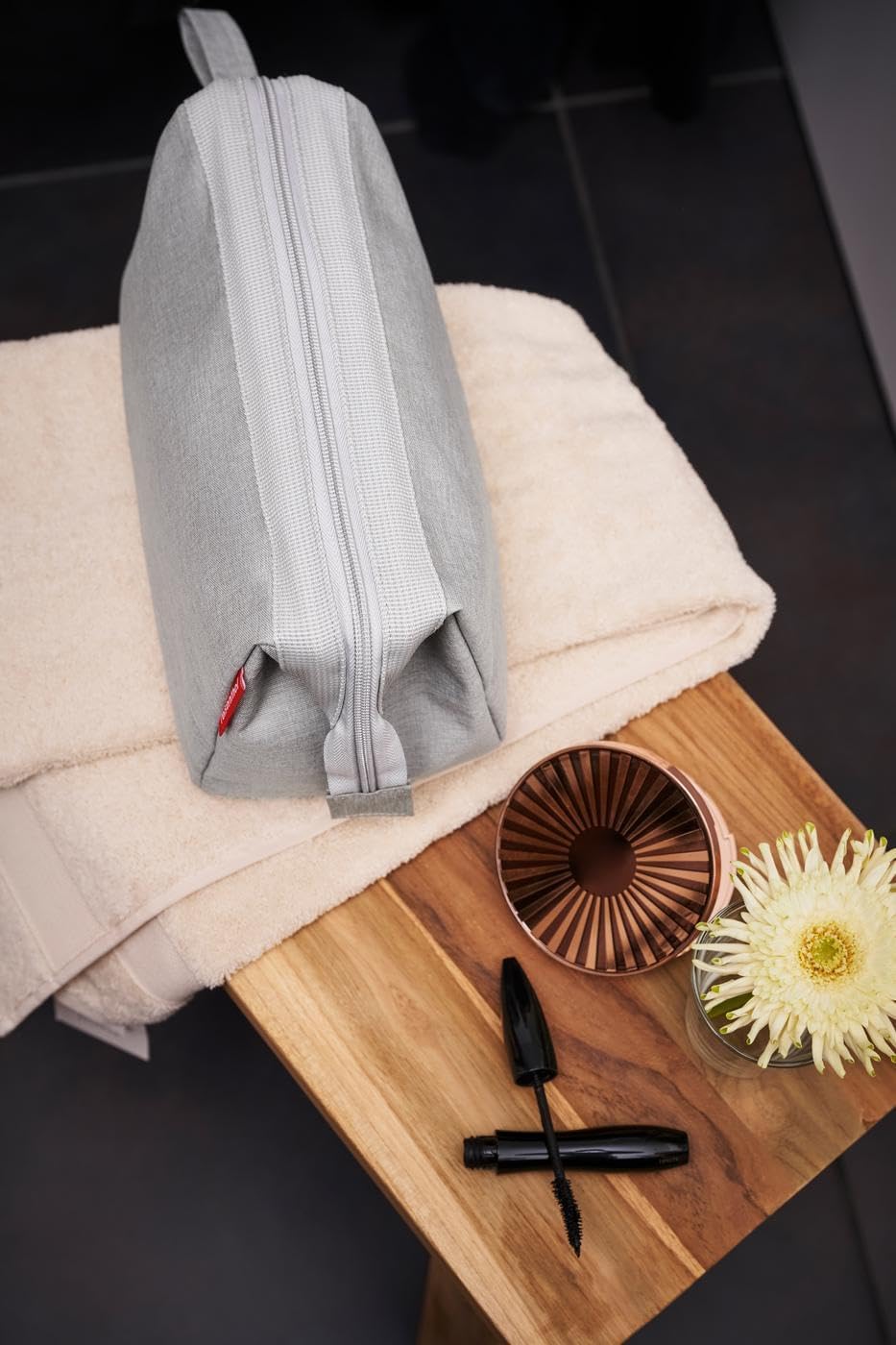 reisenthel travelcosmetic -strong sturdy and practical travel cosmetic bag, hand strap, water repellent material.