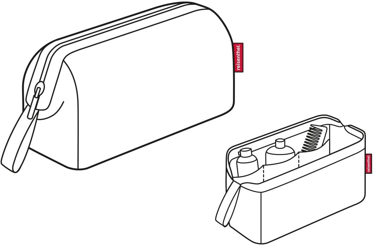 Reisenthel travelcosmetic - Sac à cosmétiques de Voyage Solide et Pratique, dragonne, matériau Hydrofuge, OP-Art