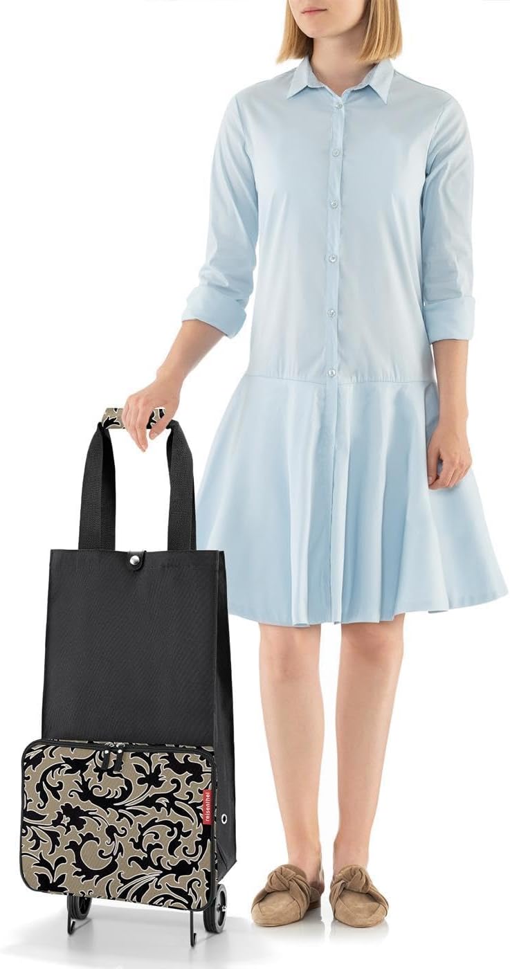 reisenthel foldabletrolley Black - Foldable, Compact Shopping cart - Easy to Store