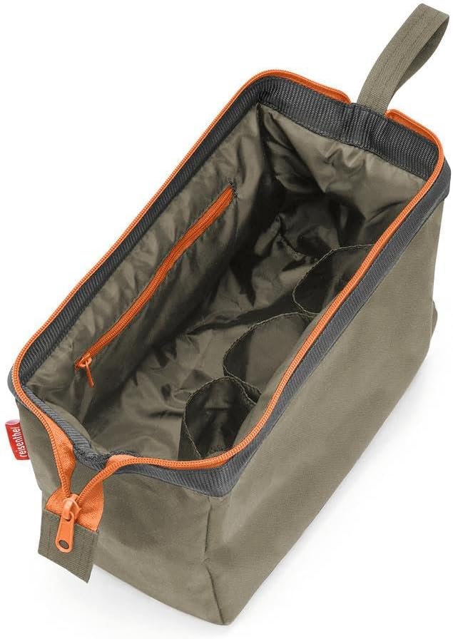 reisenthel travelcosmetic Strong Robust and Practical Travel Cosmetic Bag, Hand Strap, Water-Repellent Material, Glossy Dots Black, Einheitsgröße, Casual