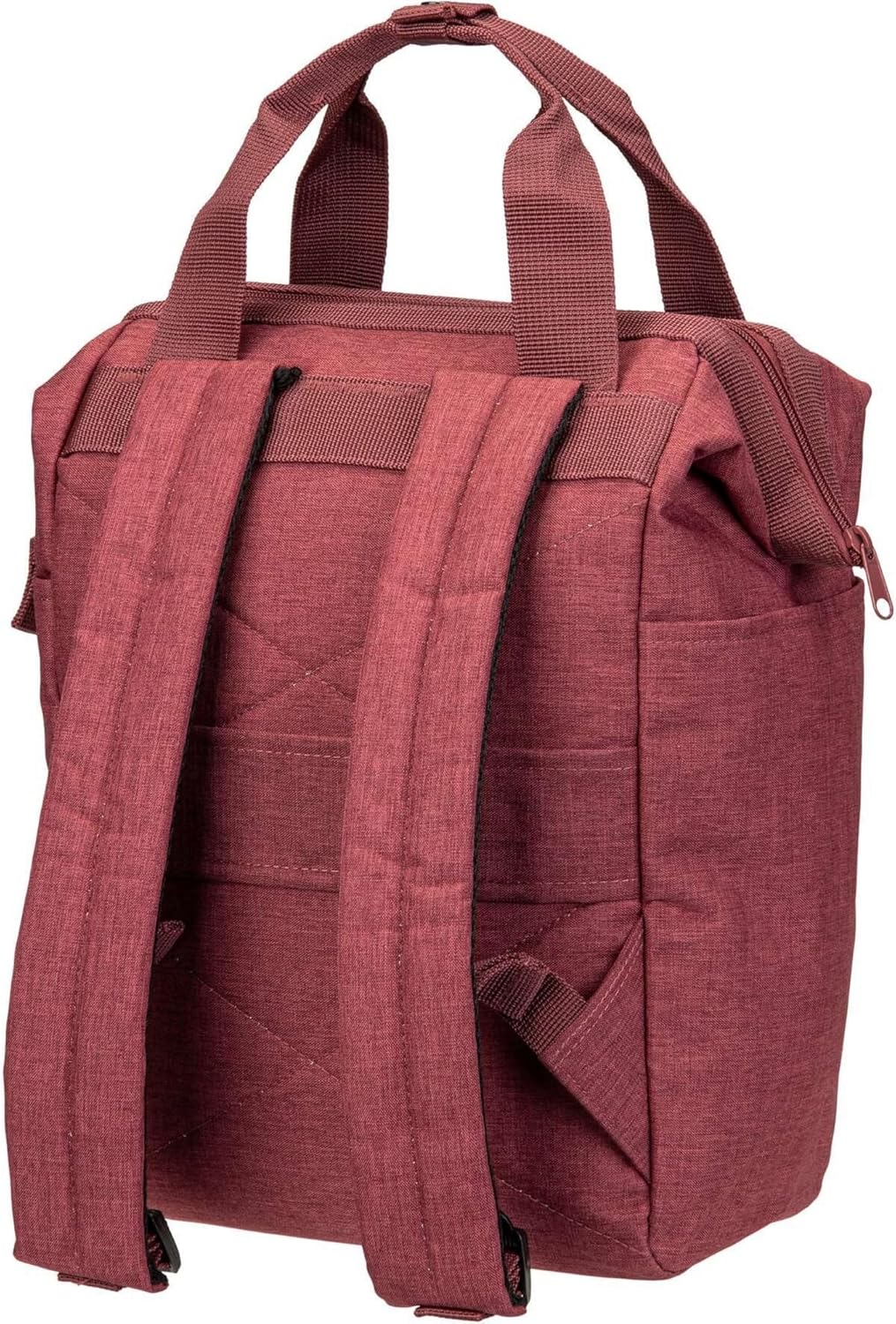 reisenthel Allrounder R Twist Maroon - Backpack and Carry Bag in One - With Pocket for Travel Trolleys
