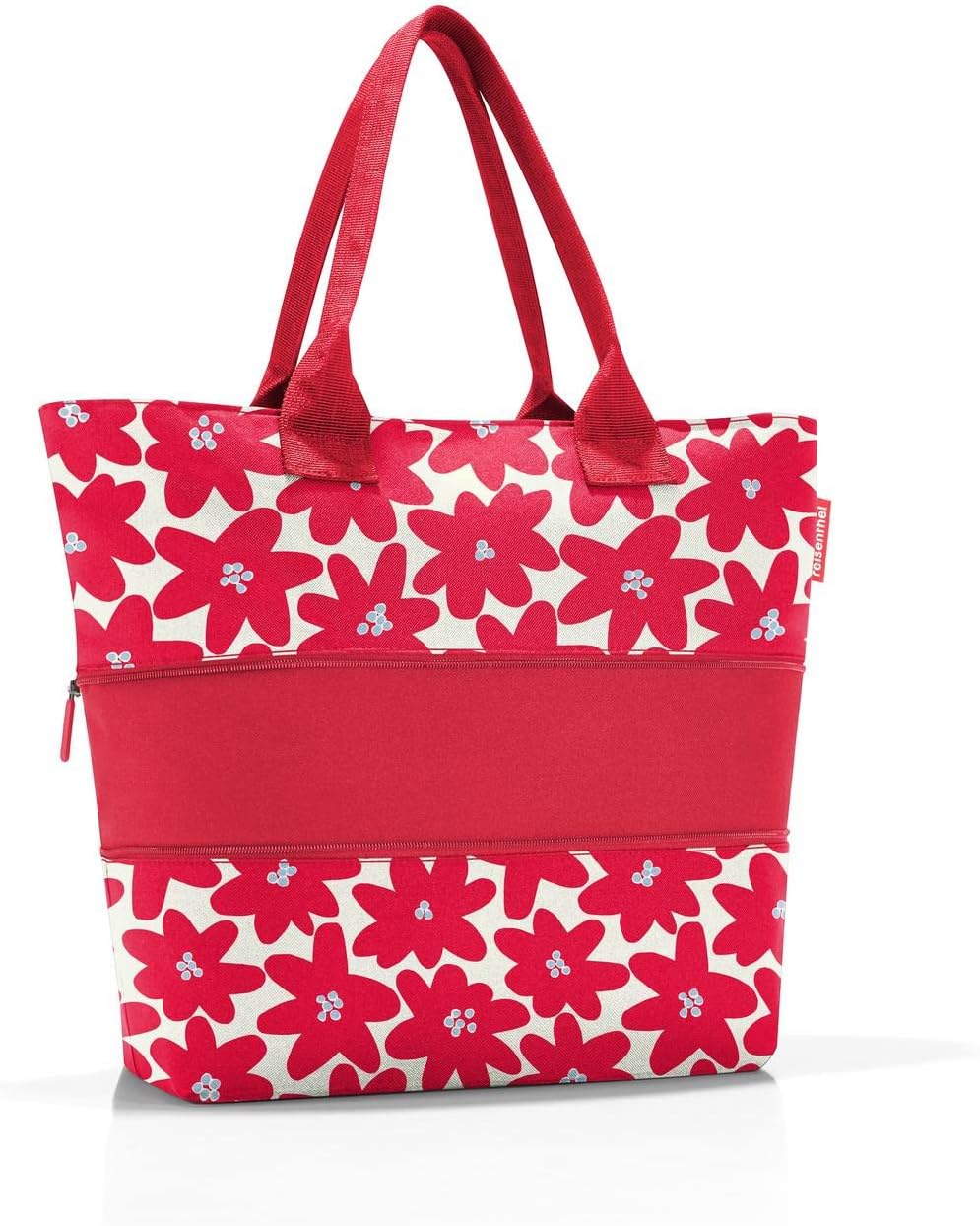 reisenthel Shopper E1 Glossy Dots Black, Daisy Blue