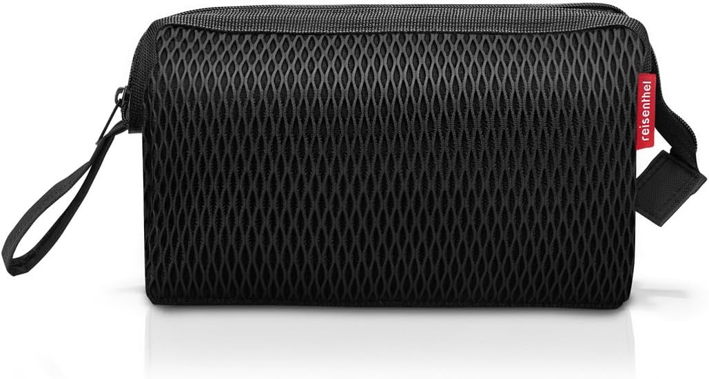 reisenthel travelcosmetic Strong Robust and Practical Travel Cosmetic Bag, Hand Strap, Water-Repellent Material, Glossy Dots Black, Einheitsgröße, Casual