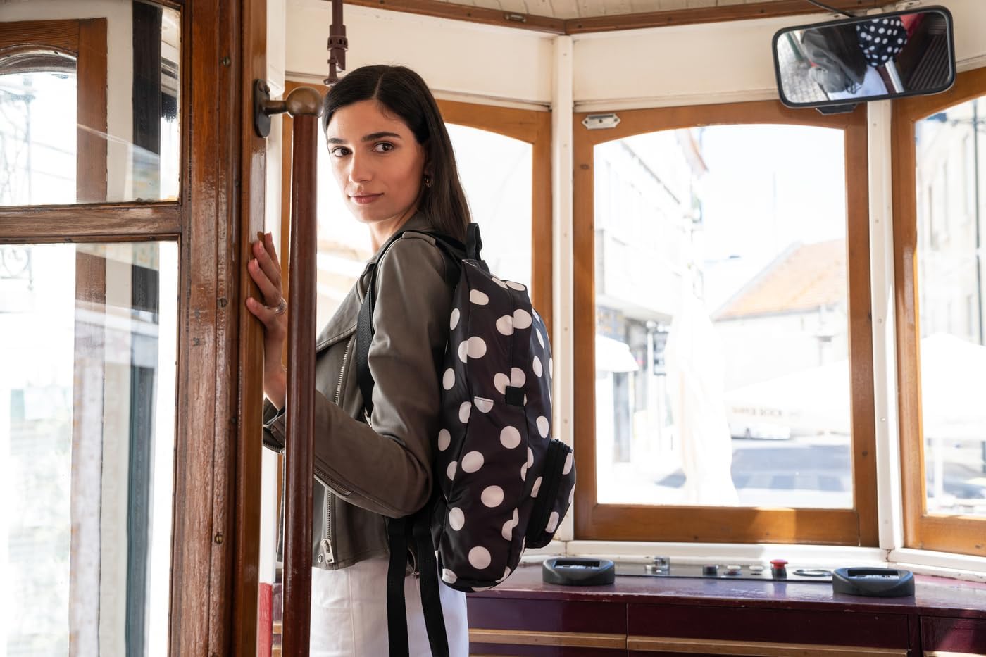 Reisenthel Casual Daypack Mini Maxi Rucksack, Dots White, One Size, Sport