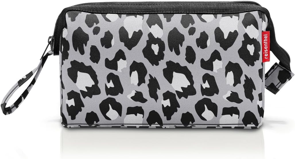 reisenthel travelcosmetic Strong Robust and Practical Travel Cosmetic Bag, Hand Strap, Water-Repellent Material, Glossy Dots Black, Einheitsgröße, Casual