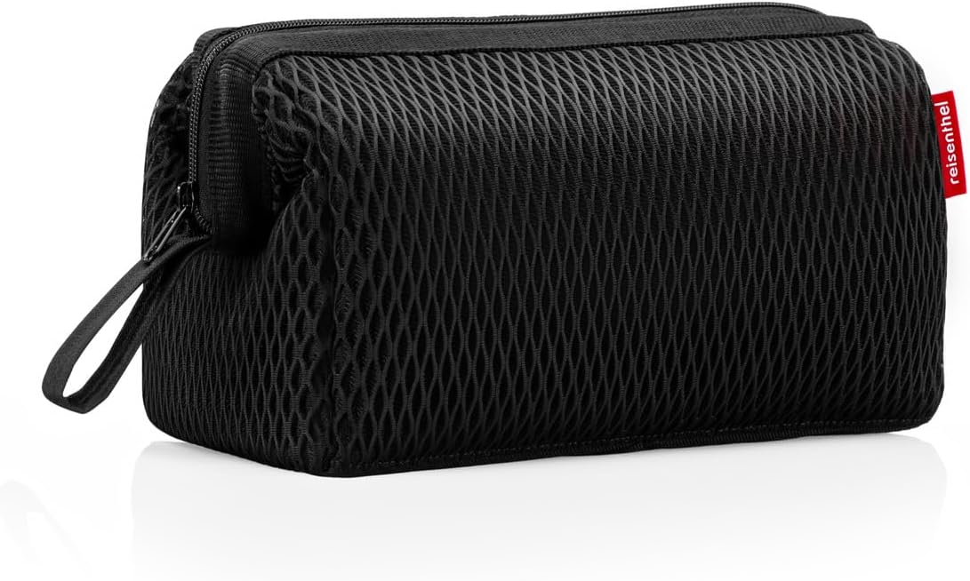 reisenthel travelcosmetic Strong Robust and Practical Travel Cosmetic Bag, Hand Strap, Water-Repellent Material, Glossy Dots Black, Einheitsgröße, Casual