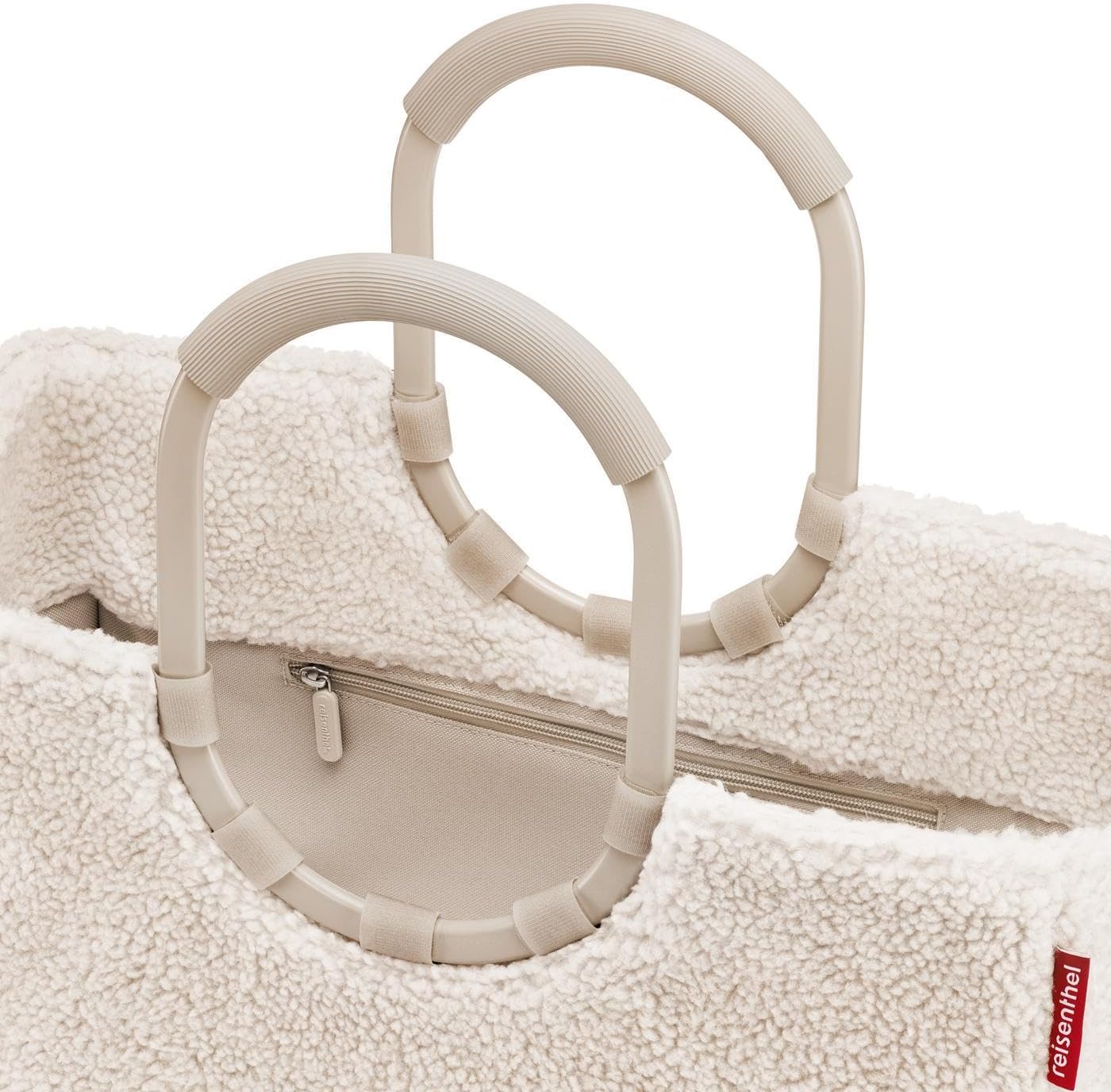 reisenthel Loopshopper L - Sturdy Bag with Practical Compartments Made from Recycled PET Bottles - Charming and Water-Repellent Design Gold, Mesh black., L