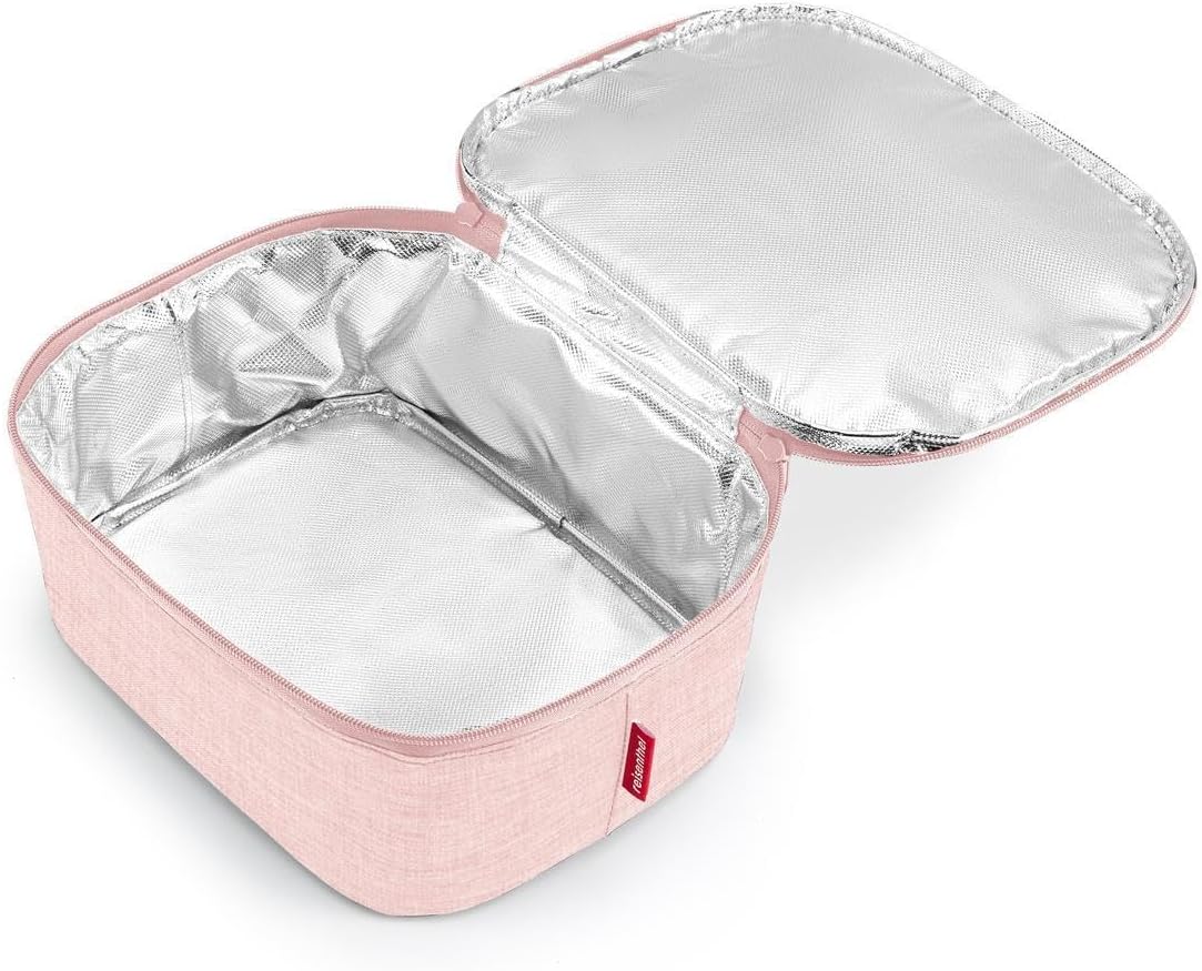 reisenthel Coolerbag M Pocket Twist Blush - Cool Bag with Outer Material Made of Recycled PET Bottles - Ideal for Lunch on the Go