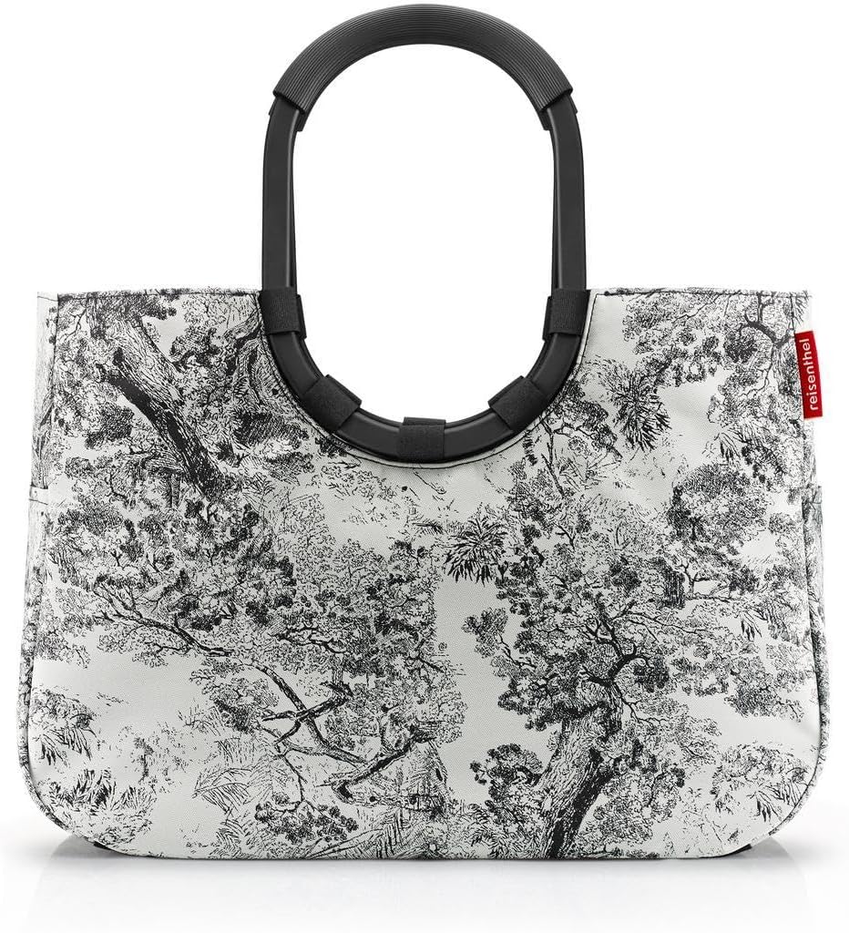 reisenthel Loopshopper L - Sturdy bag with practical compartments made from recycled PET bottles - charming and water-repellent design, Frame Metallic Dots Blue, L