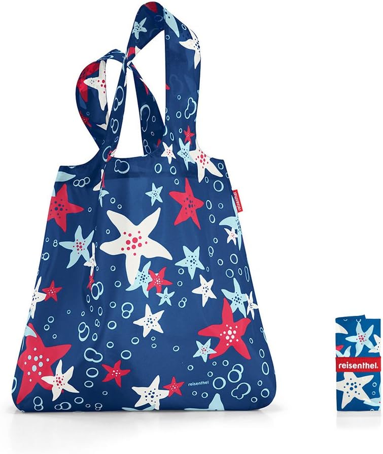 reisenthel mini maxi shopper paisley black - foldable shopping bag with attractive design - water repellent