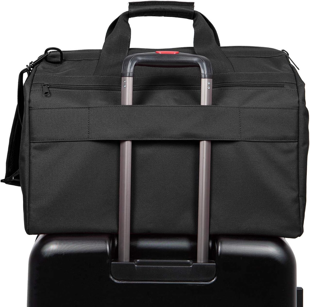 reisenthel Allrounder L Pocket Large Weekender Bag, Versatile 8-Pocket Padded Duffel, Black